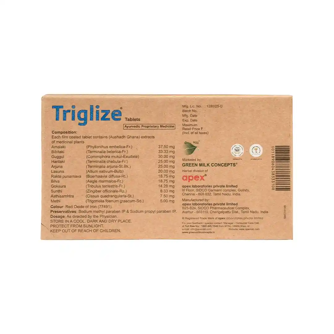 Apex Triglize Tablets (30Tabs) - Image 2