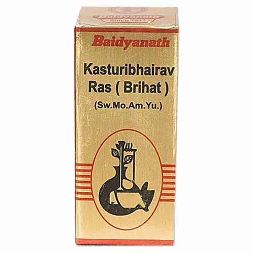 Baidyanath Kasturi Bhairava Ras (5Tab)