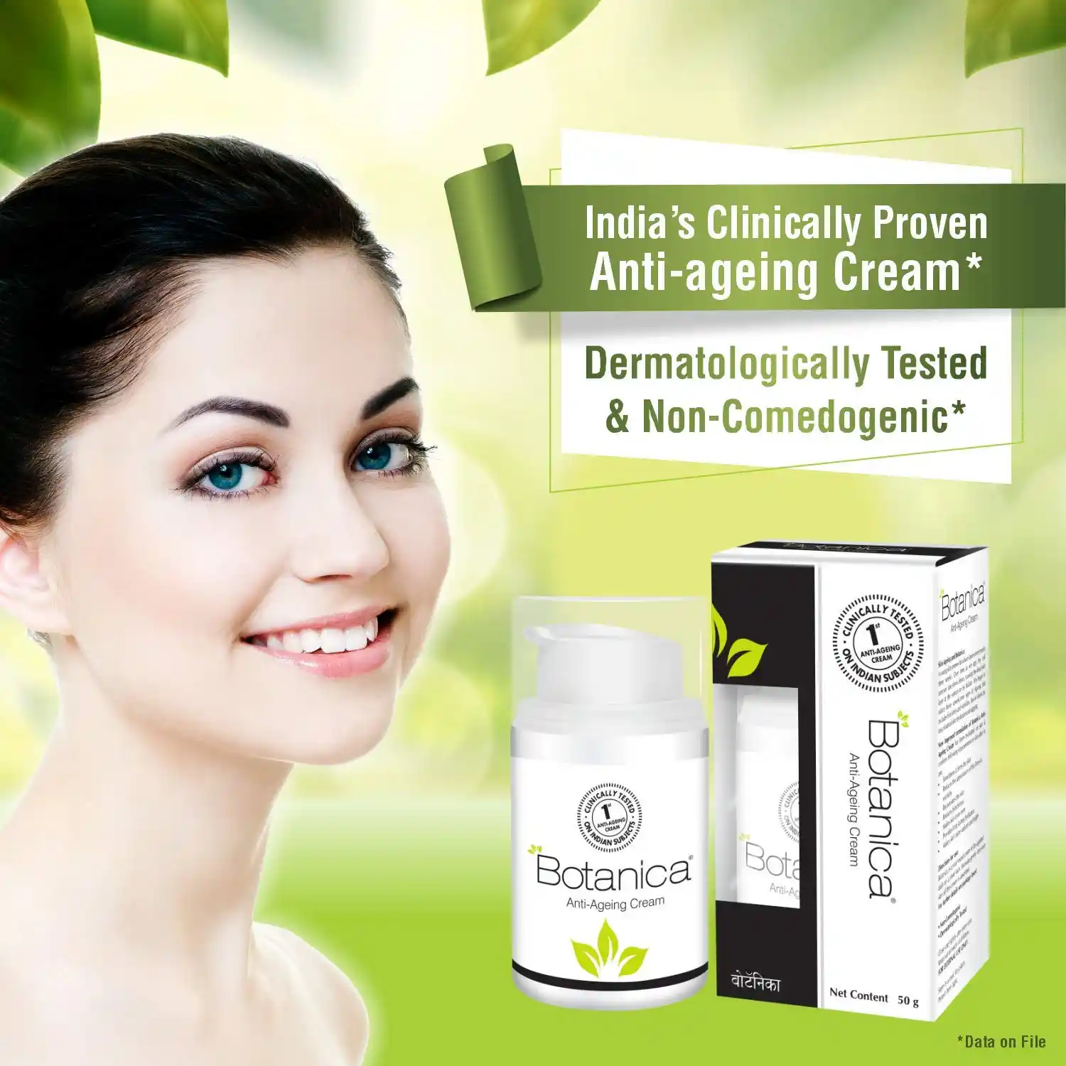 Dabur Botanica Anti Ageing Cream - Controls wrinkles and fine lines - 50g - Image 2