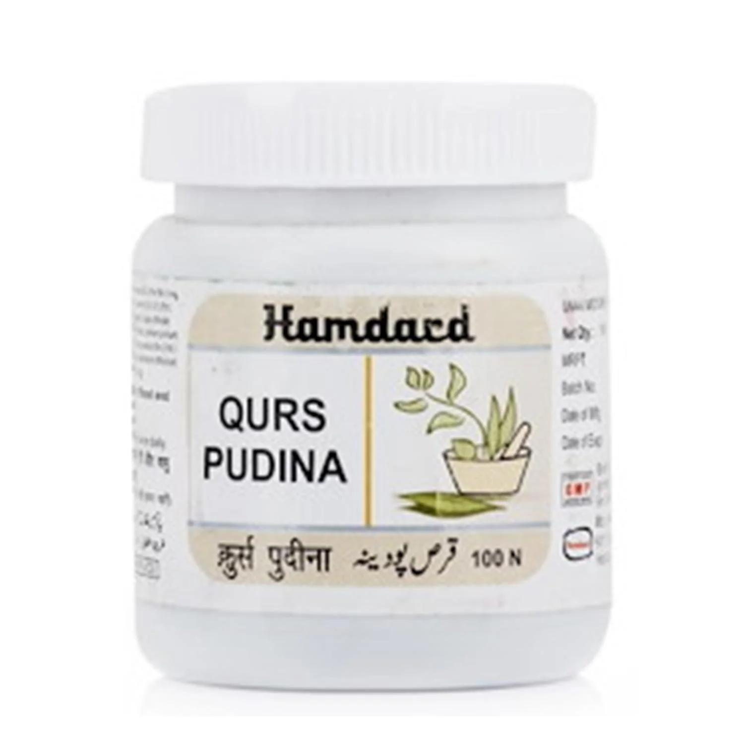 Hamdard Qurs Pudina (100Tablets)