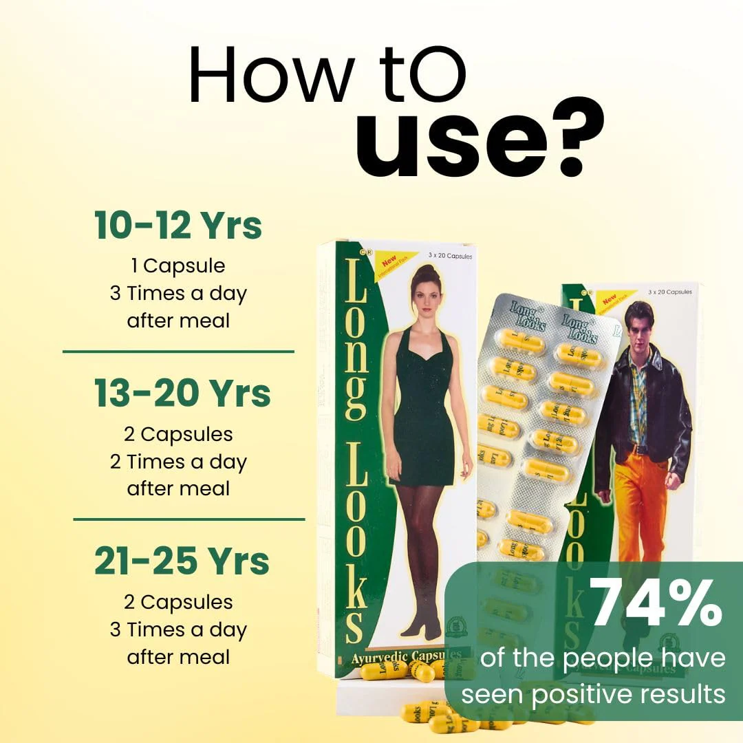 Long Looks Capsules (60Cap) - Image 4