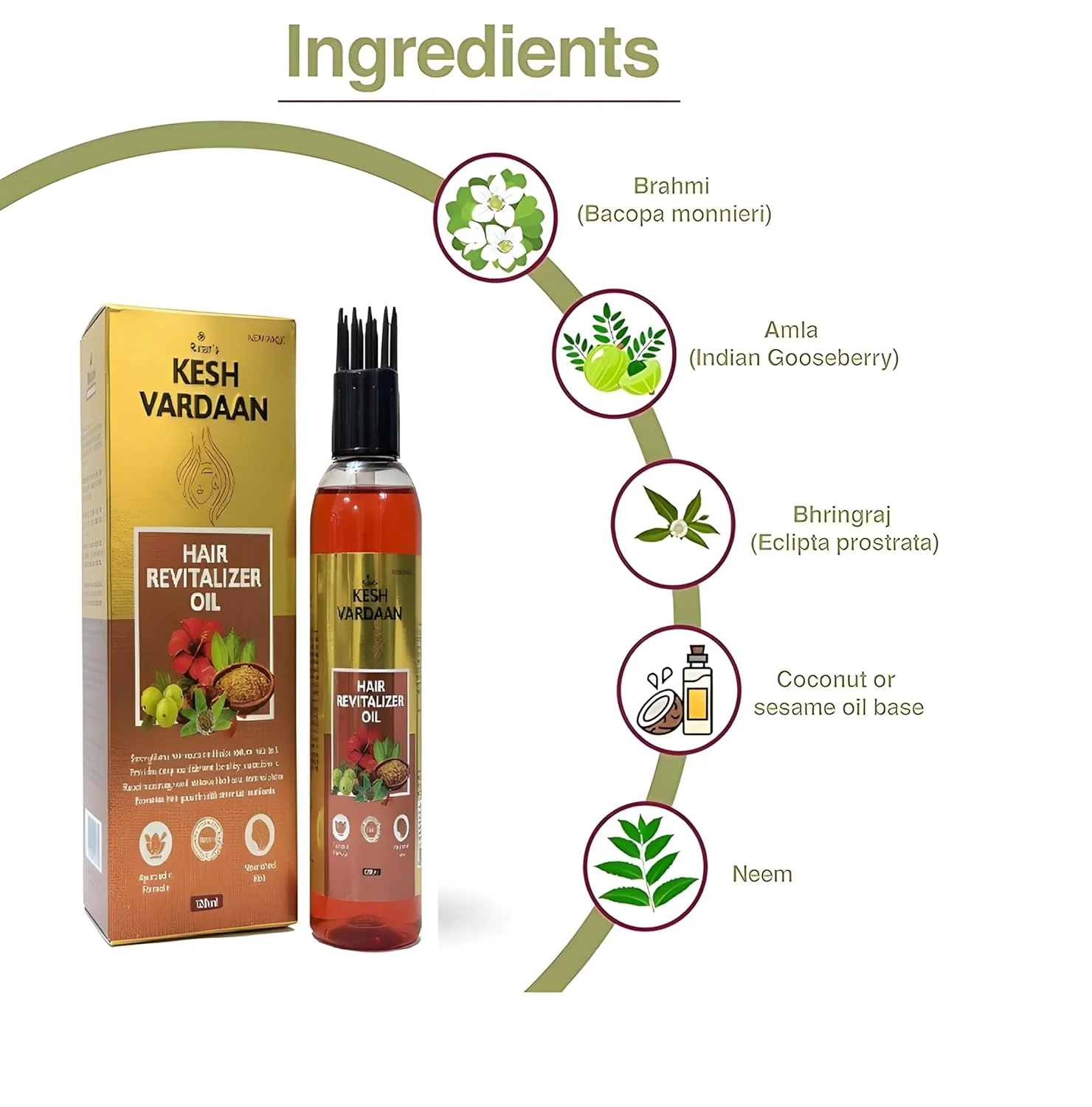 Ratan Kesh Vardaan Hair Revitalizer Oil (120ml) - Image 4