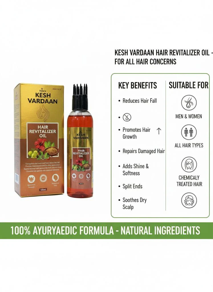Ratan Kesh Vardaan Hair Revitalizer Oil (120ml) - Image 3