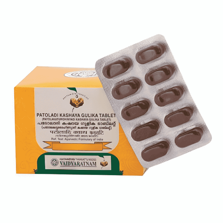 Vaidyaratnam Patoladi Kashaya Gulika (100Tabs)