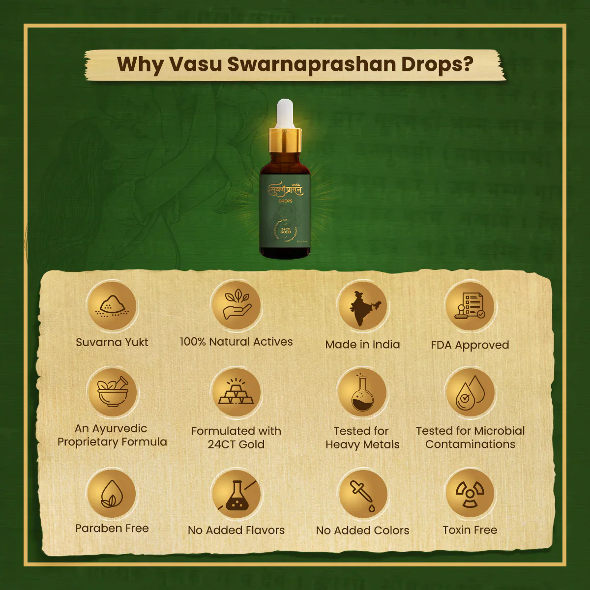 Vasu Swarnaprashan Drop For Kids (30ml) - Image 4